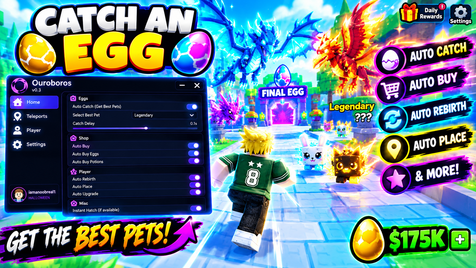 Catch an Egg_ Neon Pet Arena